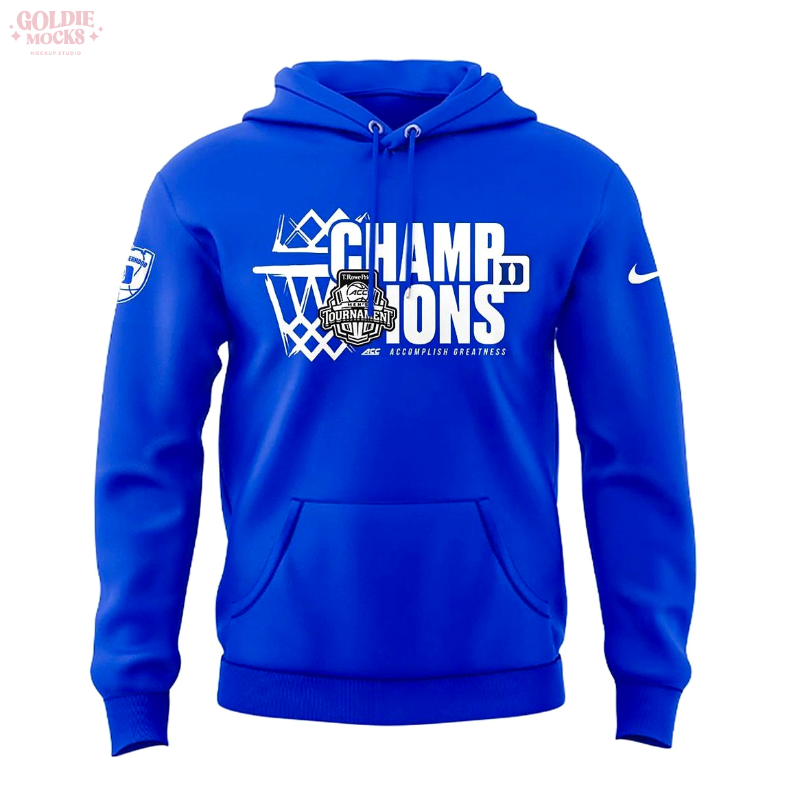Blue 84 2025 ACC Men Basketball CT Champions Hoodie Blue 84 2025 ACC Men Basketball CT Champions Hoodie