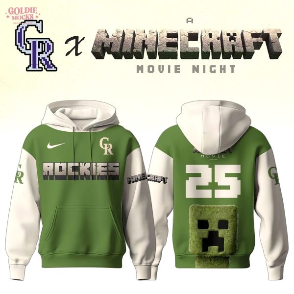Colorado Rockies x Minecraft Movie Night Hoodie