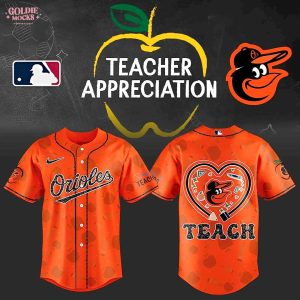 Baltimore Orioles Teacher Appreciation Psychedelic Collection Jersey