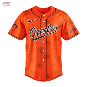 Baltimore Orioles Teacher Appreciation Psychedelic Collection Jersey