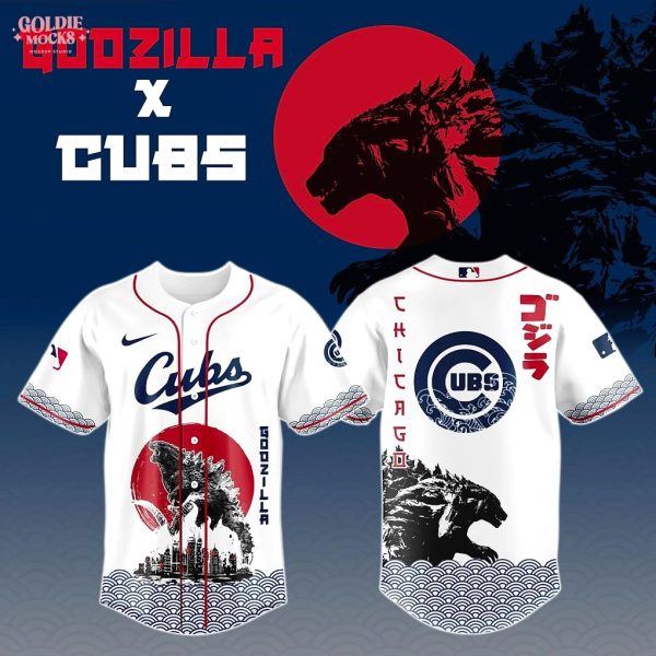 Chicago Cubs x Godzilla Jersey