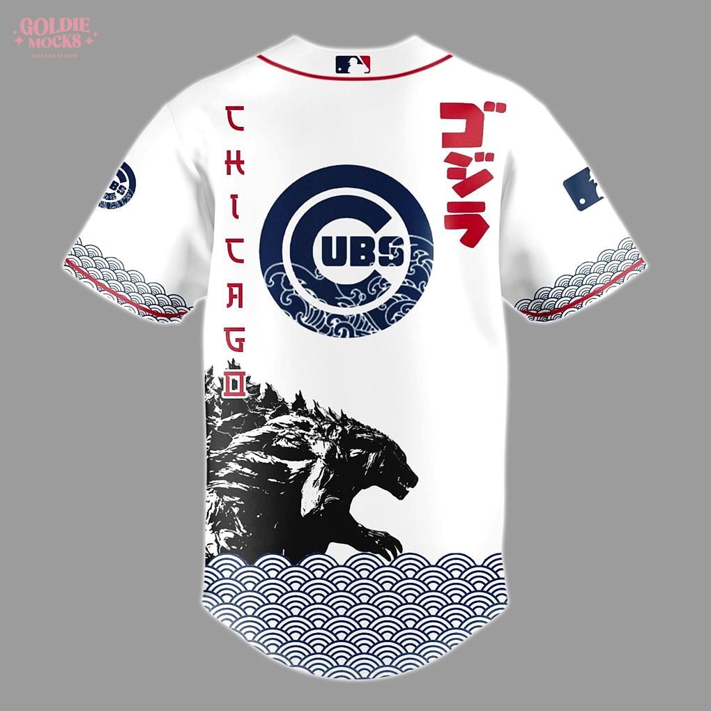 Chicago Cubs x Godzilla Jersey Chicago Cubs x Godzilla Jersey