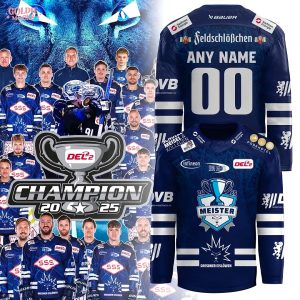 Dresdner Eislöwen DEL2-Meistertitel 2025 Custom Hockey Jersey