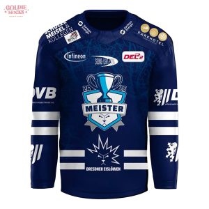 Dresdner Eislöwen DEL2-Meistertitel 2025 Custom Hockey Jersey