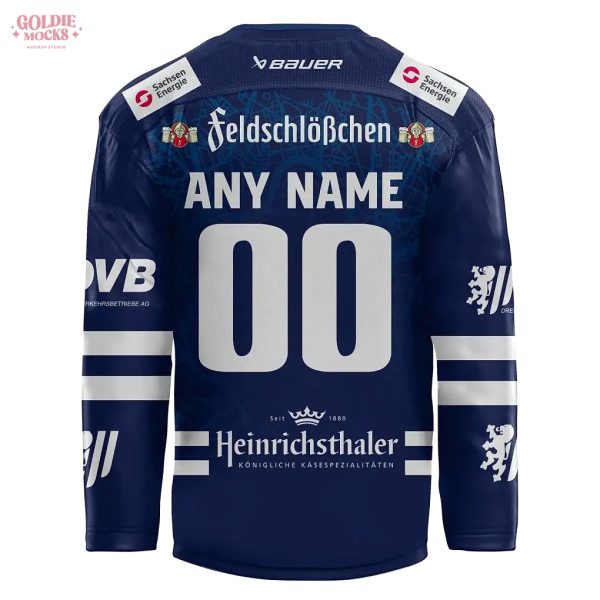 Dresdner Eislöwen DEL2-Meistertitel 2025 Custom Hockey Jersey