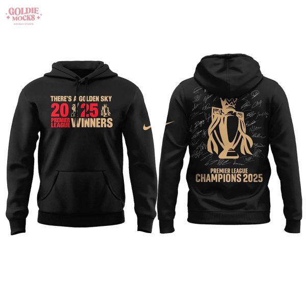 Liverpool Champions Primier Leagues 2025 Signature Teams Special Black Hoodie