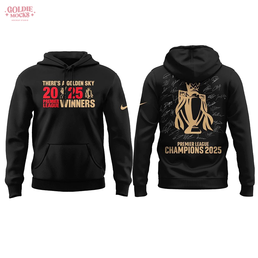 Liverpool Champions Primier Leagues 2025 Signature Teams Special Black Hoodie Liverpool Champions Primier Leagues 2025 Signature Teams Special Black Hoodie