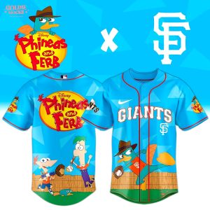 San Francisco Giants x Phineas and Ferb Baseball Jersey