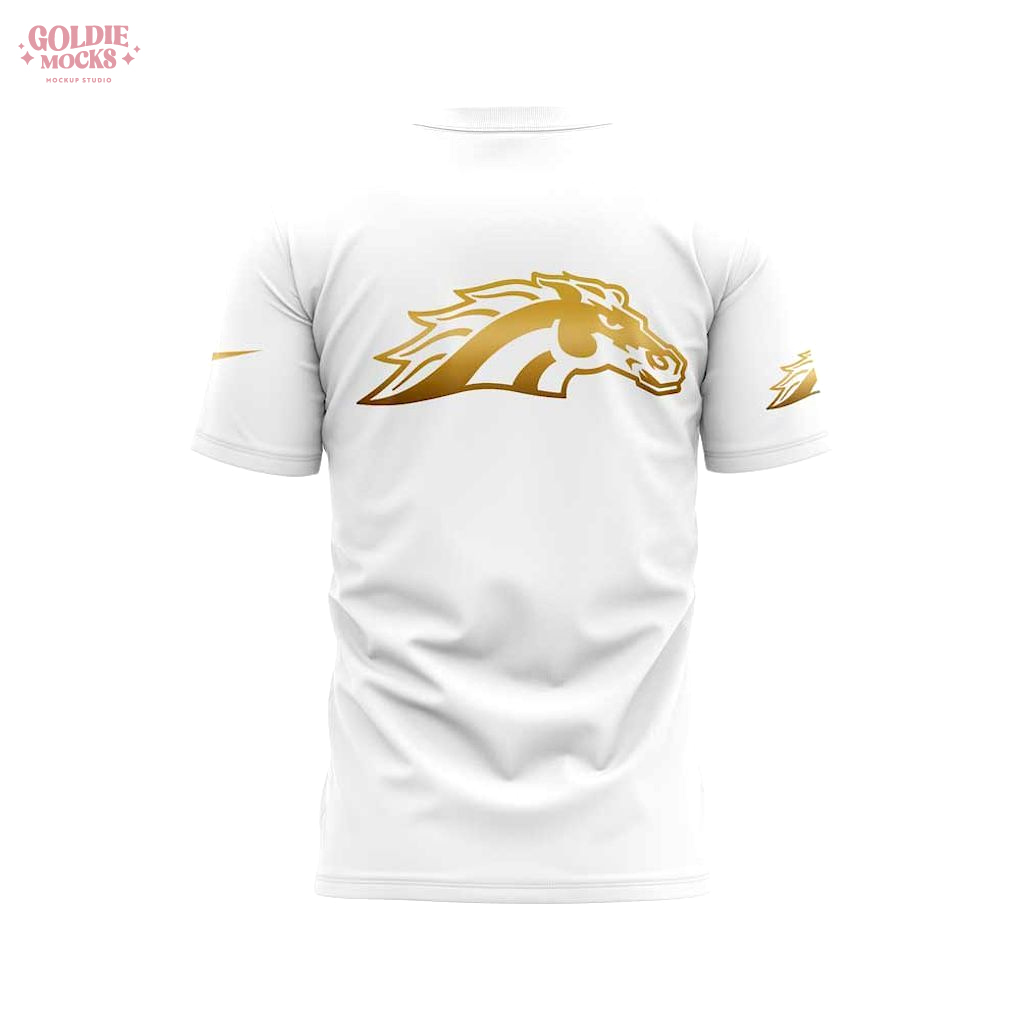 Western Michigan Hockey NATIONAL CHAMPIONS Gold Logo White T-Shirt Western Michigan Hockey NATIONAL CHAMPIONS Gold Logo White T-Shirt