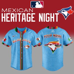 Toronto Blue Jays Mexican Heritage Night 2025 Custom Jersey
