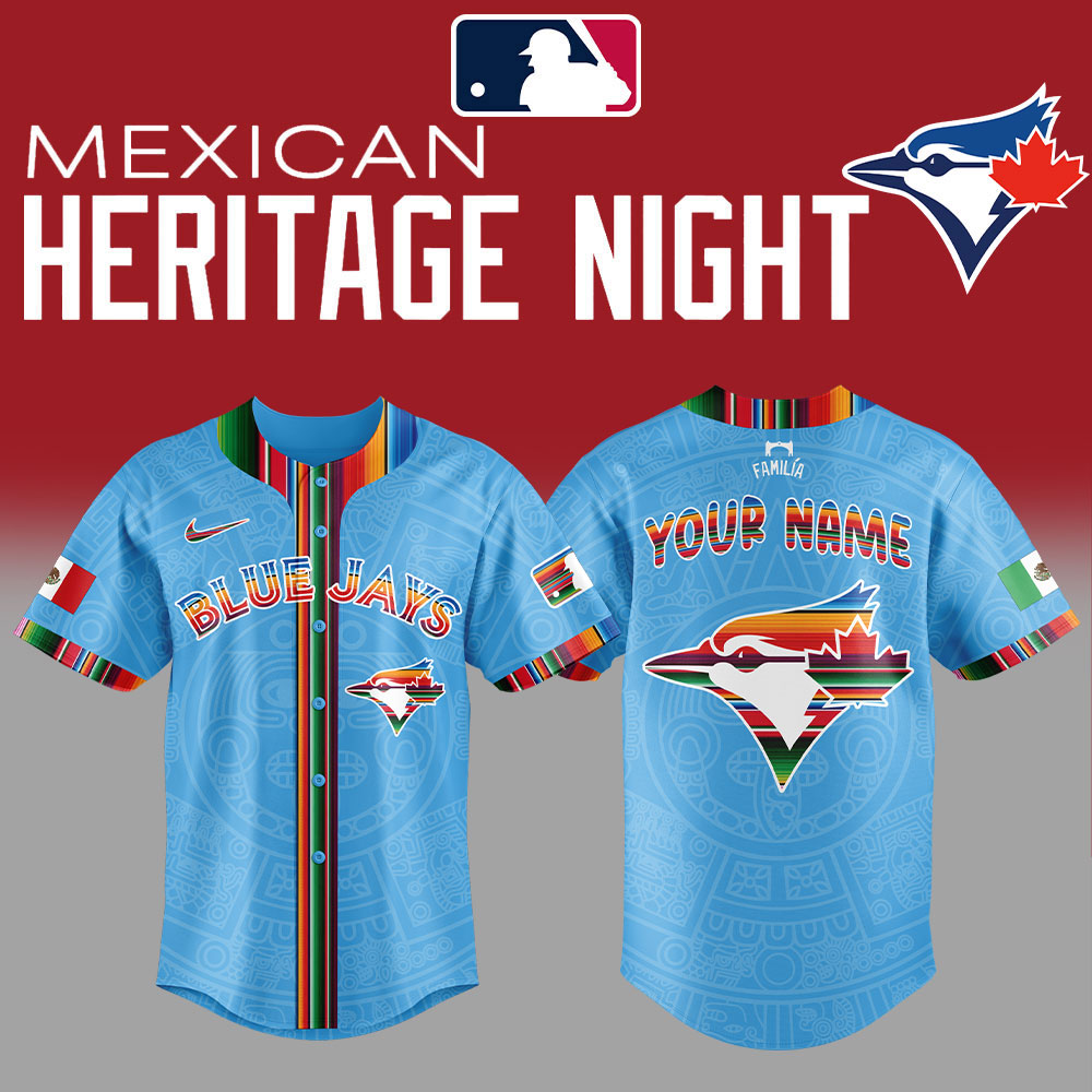 Toronto Blue Jays Mexican Heritage Night 2025 Custom Jersey Toronto Blue Jays Mexican Heritage Night 2025 Custom Jersey