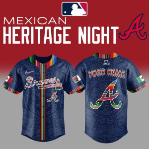 Atlanta Braves Mexican Heritage Night 2025 Custom Jersey