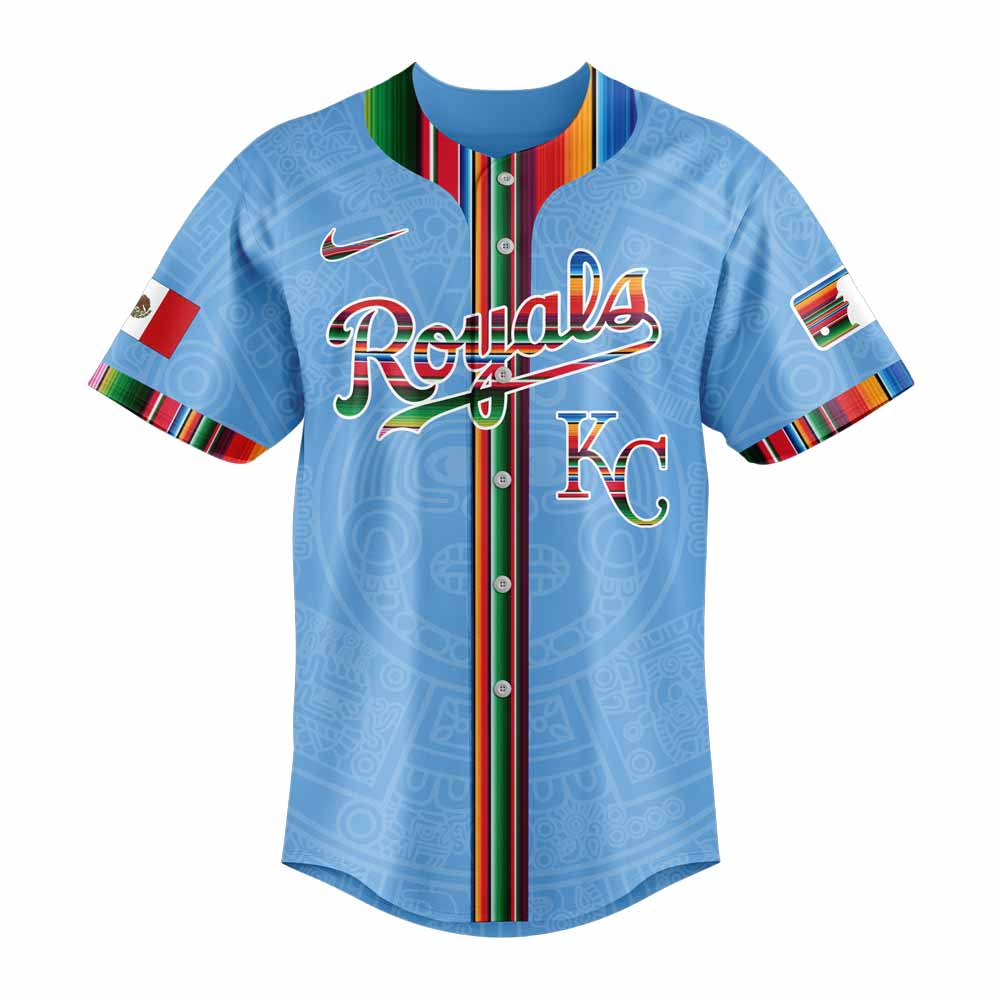 Kansas City Royals Mexican Heritage Night 2025 Custom Jersey Kansas City Royals Mexican Heritage Night 2025 Custom Jersey