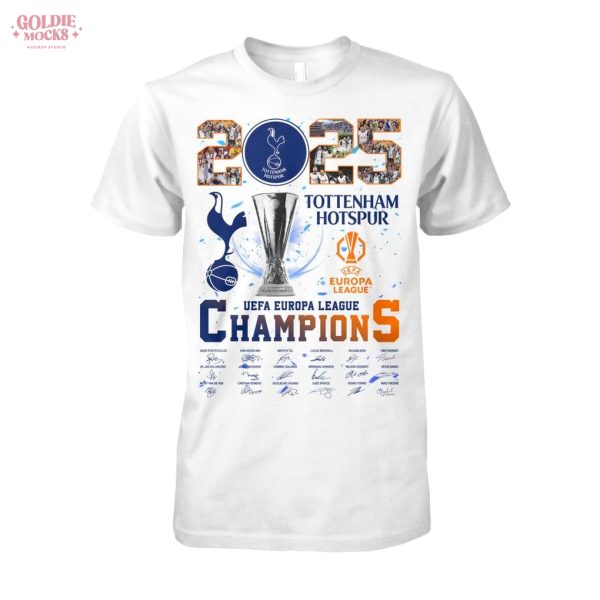 2025 Tottenham Hotspur Europa League Champions T-Shirt