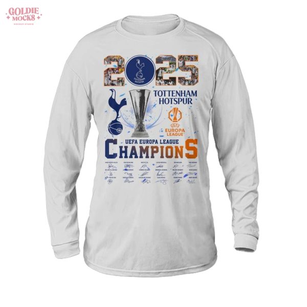 2025 Tottenham Hotspur Europa League Champions T-Shirt