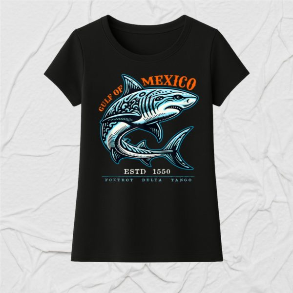 Gulf of Mexico Foxtrot Delta Tango Tribal Shark 2025 T-Shirt
