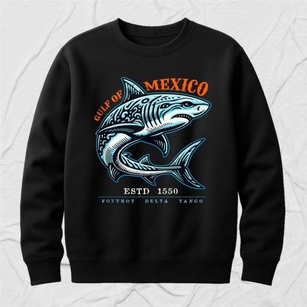 Gulf of Mexico Foxtrot Delta Tango Tribal Shark 2025 T-Shirt