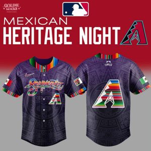 Arizona Diamondbacks Mexican Heritage Month 2025 Jersey
