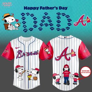 Atlanta Braves Happy Father Day 2025 Love Dad Jersey