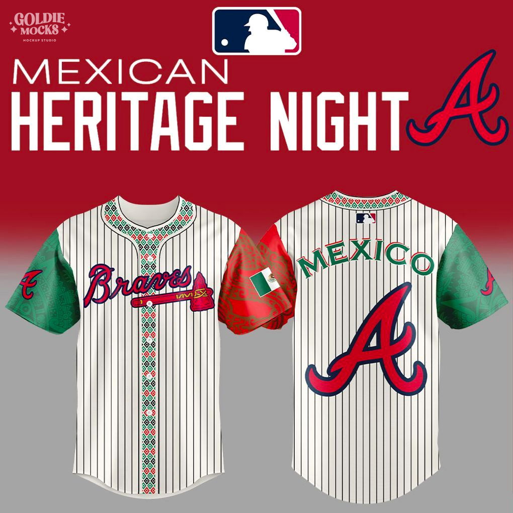 Atlanta Braves Mexican Heritage Night 2025 Special Edition Jersey Atlanta Braves Mexican Heritage Night 2025 Special Edition Jersey