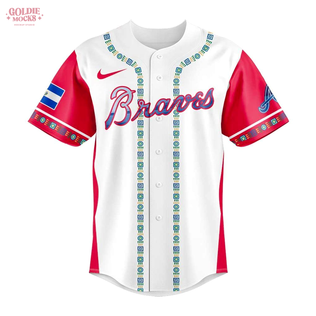 Atlanta Braves Salvadoran Heritage Night 2025 Jersey Atlanta Braves Salvadoran Heritage Night 2025 Jersey