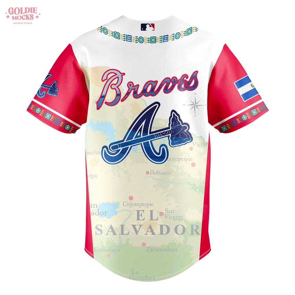 Atlanta Braves Salvadoran Heritage Night 2025 Jersey Atlanta Braves Salvadoran Heritage Night 2025 Jersey