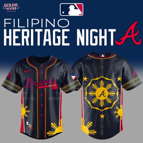 Atlanta Braves x Filipino Heritage Night 2025 For Fans Jersey