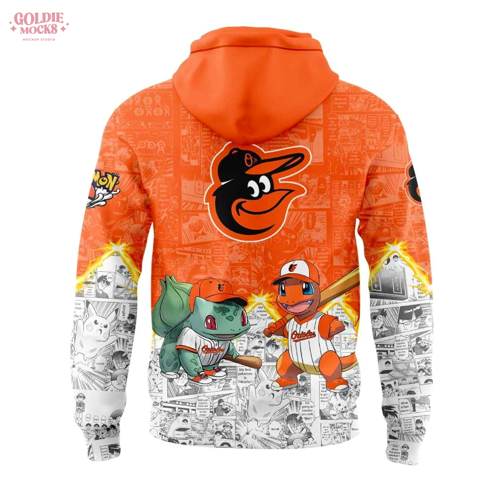 Baltimore Orioles x Pokémon Limited Edition 2025 Hoodie Baltimore Orioles x Pokémon Limited Edition 2025 Hoodie