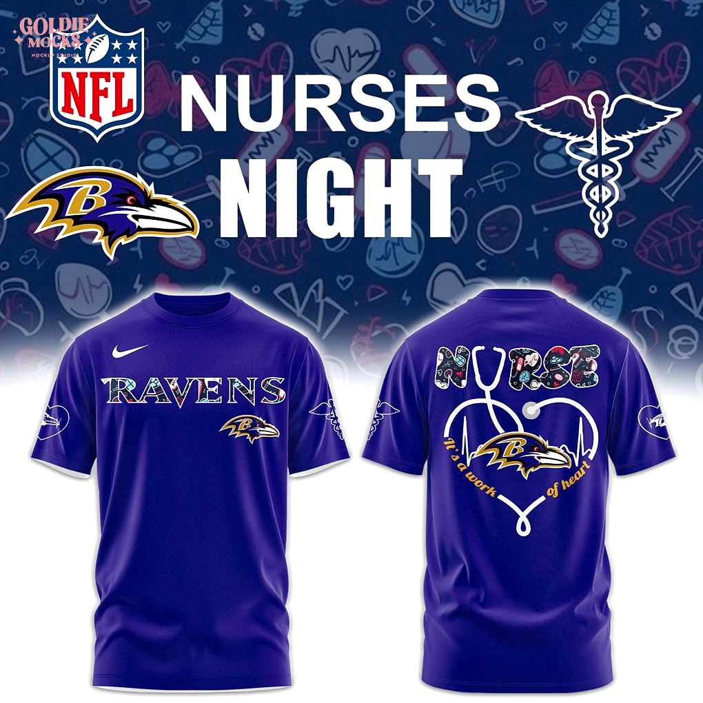 Baltimore Ravens Nurses Appreciation 2025 Purple T-Shirt Baltimore Ravens Nurses Appreciation 2025 Purple T-Shirt