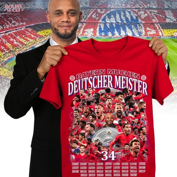 Bayern Deutscher Meister 34 2025 T-Shirt