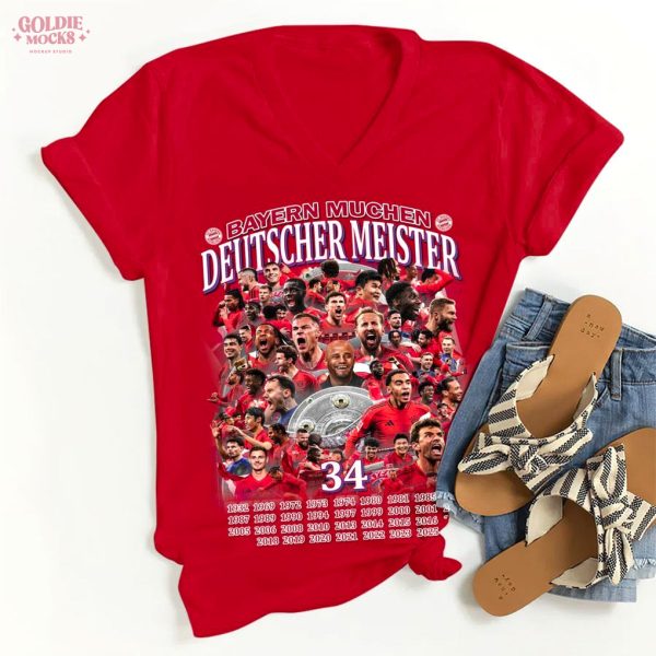 Bayern Deutscher Meister 34 2025 T-Shirt