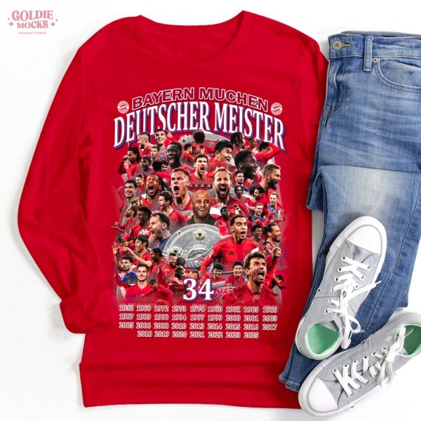 Bayern Deutscher Meister 34 2025 T-Shirt