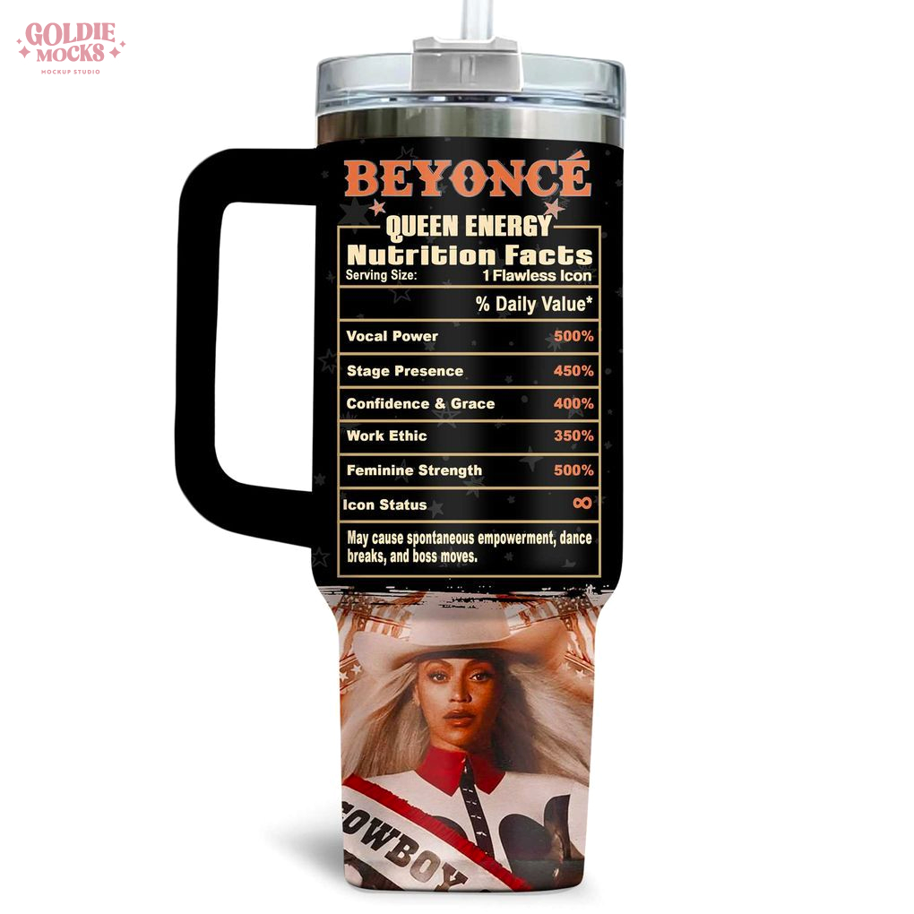 Beyoncé Queen Energy Nutrition Facts 2025 Tumbler Beyoncé Queen Energy Nutrition Facts 2025 Tumbler