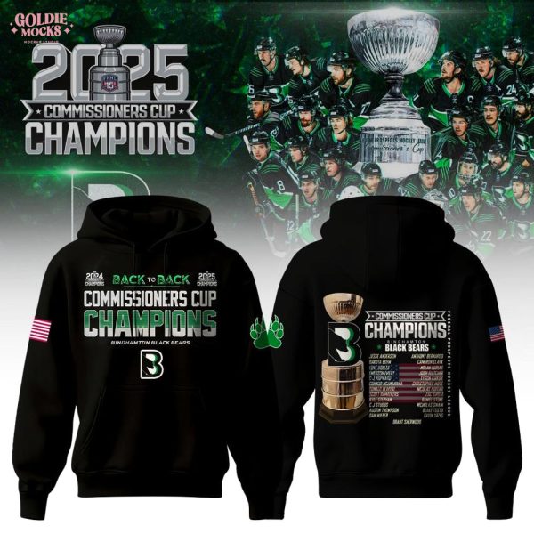 Binghamton Black Bears Commissioner’s Cup 2025 Champions Hoodie