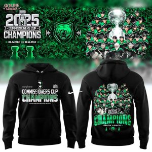 Binghamton Black Bears Commissioner’s Cup Finals 2025 Black Hoodie