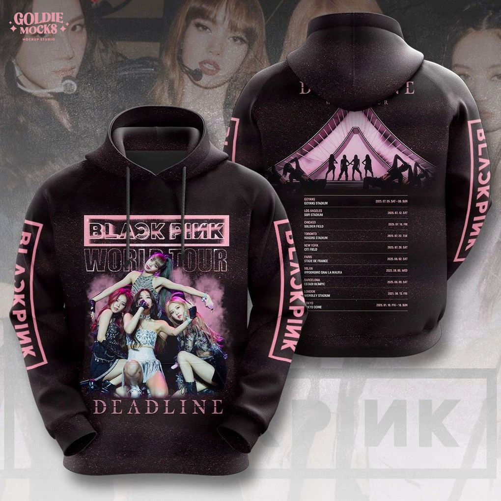 Black Pink Deadline World Tour 2025 T-Shirt Black Pink Deadline World Tour 2025 T-Shirt