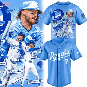Bobby Witt Jr Five Hundred Games Kansas 2025 Jersey
