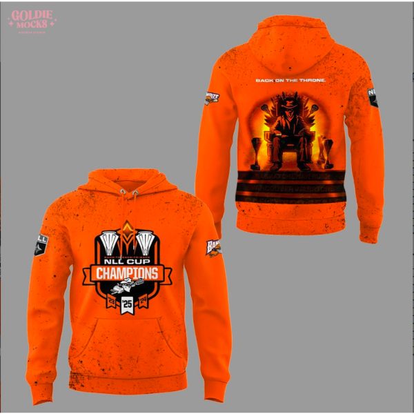 Buffalo Bandits Nll Cup 2025 Champions Hoodie