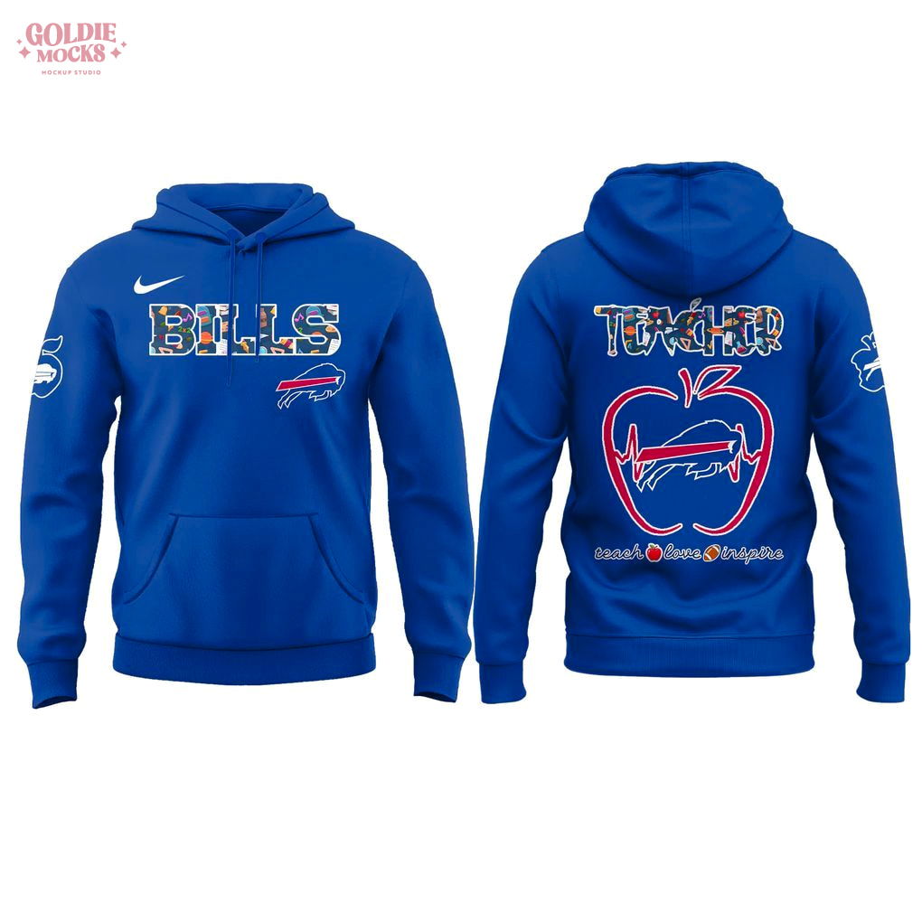 Buffalo Bills Teacher Appreciation Blue 2025 Hoodie Buffalo Bills Teacher Appreciation Blue 2025 Hoodie