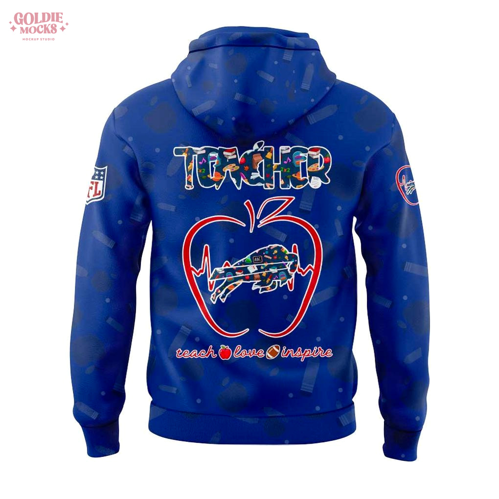 Buffalo Bills Teacher Appreciation Day 2025 Premium Hoodie Buffalo Bills Teacher Appreciation Day 2025 Premium Hoodie