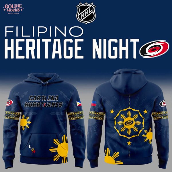Carolina Hurricanes Filipino Heritage Day 2025 Hoodie