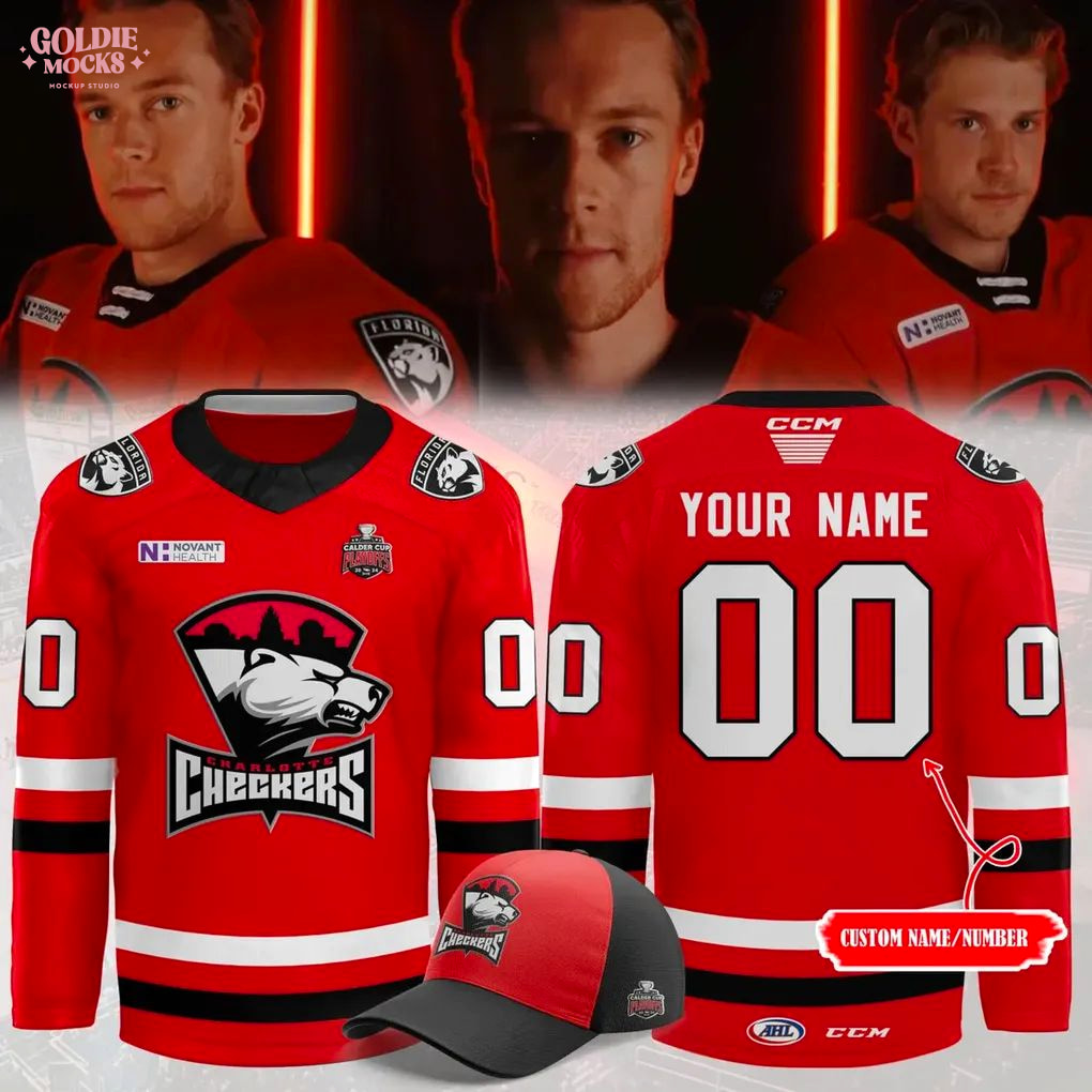 Charlotte Checkers New 2025 Hockey Jersey Charlotte Checkers New 2025 Hockey Jersey