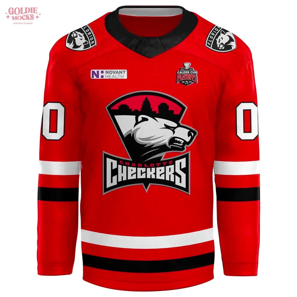 Charlotte Checkers New 2025 Hockey Jersey Charlotte Checkers New 2025 Hockey Jersey