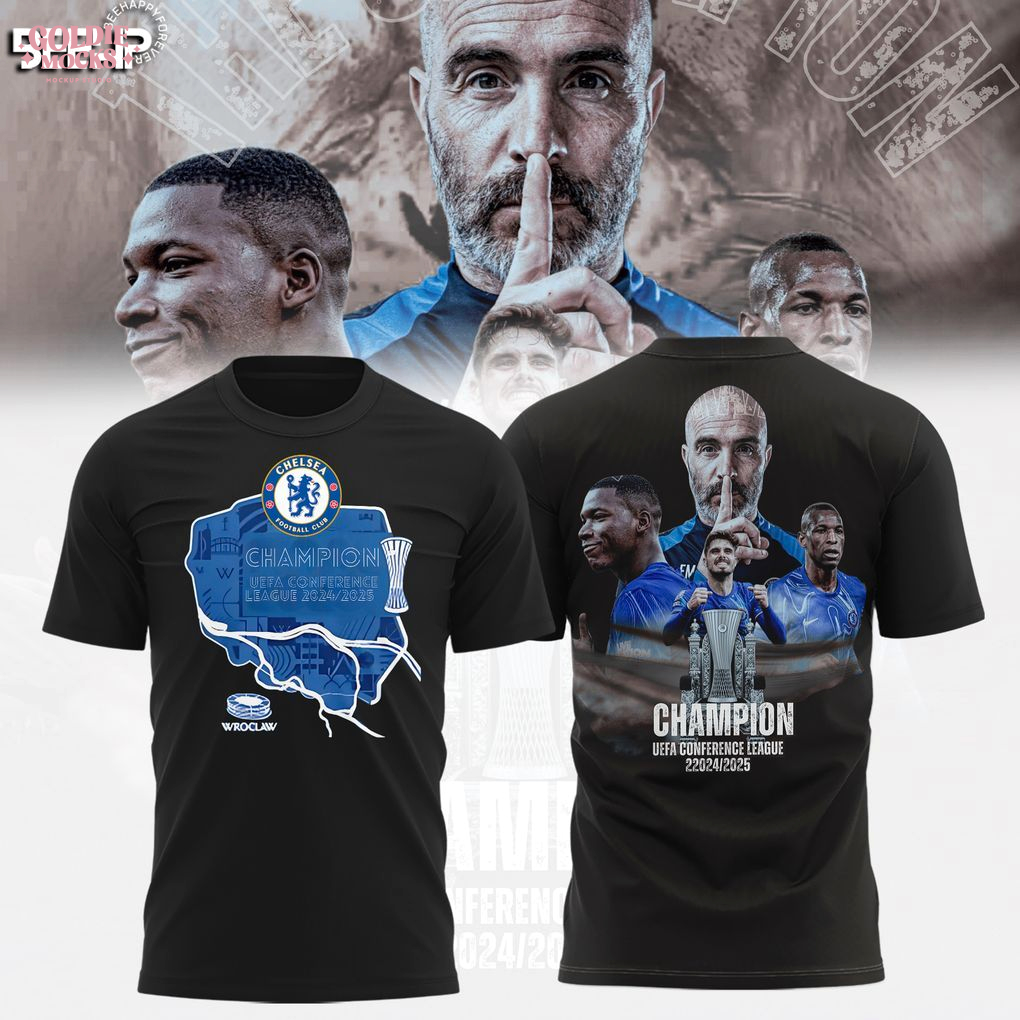 Chelsea FC 2025 Champions Europa Conference League Hoodie Chelsea FC 2025 Champions Europa Conference League Hoodie