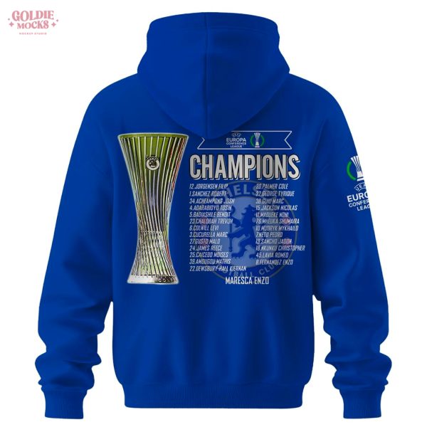 Chelsea FC 2025 Europe UEFA Champions Hoodie