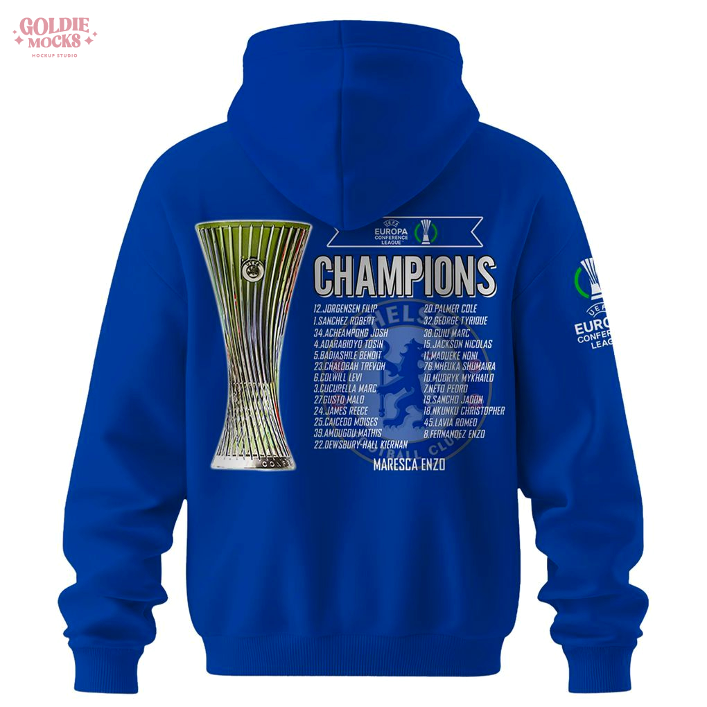 Chelsea FC 2025 Europe UEFA Champions Hoodie Chelsea FC 2025 Europe UEFA Champions Hoodie
