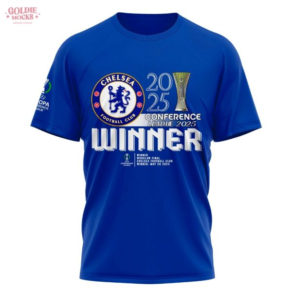 Chelsea FC 2025 Europe UEFA Conference League Champions T-Shirt