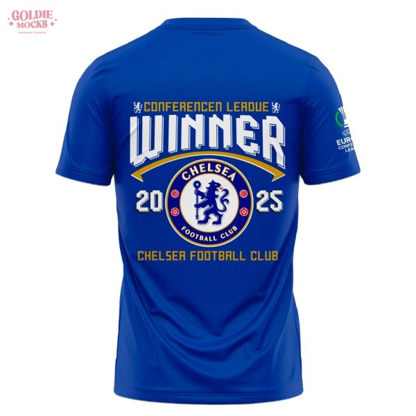 Chelsea FC 2025 Europe UEFA Conference League Champions T-Shirt