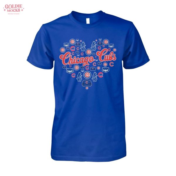 Chicago Cubs Heart Icons Teams T-Shirt