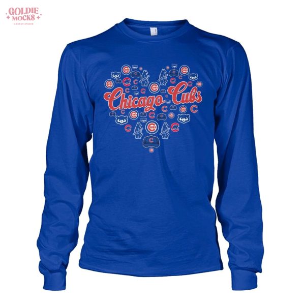 Chicago Cubs Heart Icons Teams T-Shirt